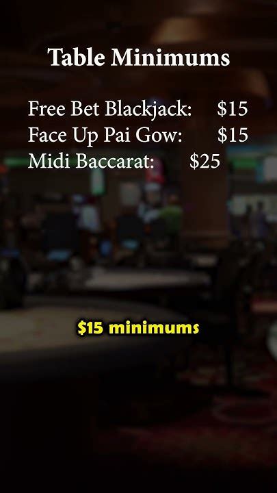 las vegas table minimums by casino|List of Las Vegas Casinos .